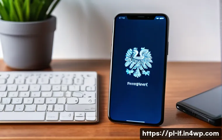 인증 기술의 사용자 친화성 - A modern Polish user logging into a mobile banking app on a sleek smartphone, using fingerprint auth...